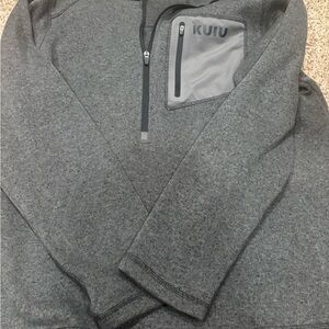 KUIU Men's Charcoal Zip-Up Sweater